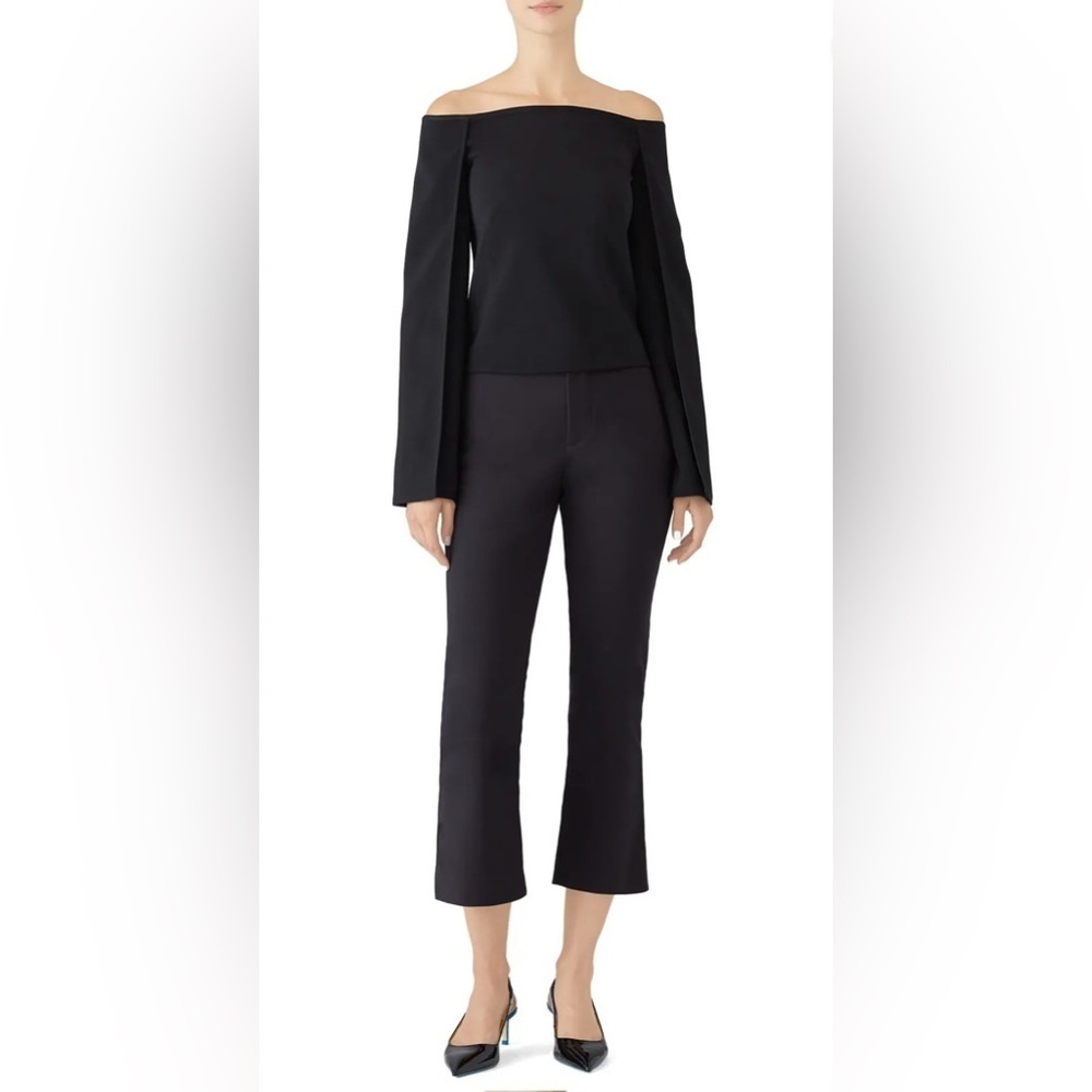 KAUFMANFRANCO- Onyx Off Shoulder Top. Size S